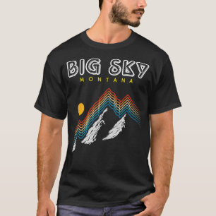 T-shirt Big Sky Montana USA Ski Resort 1980s Retro Collect