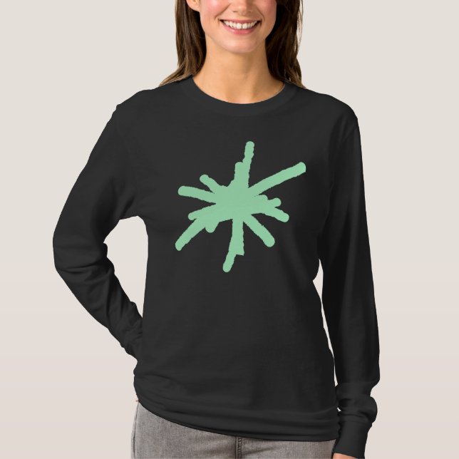 T-shirt Big Spark - Vert fantôme (Devant)