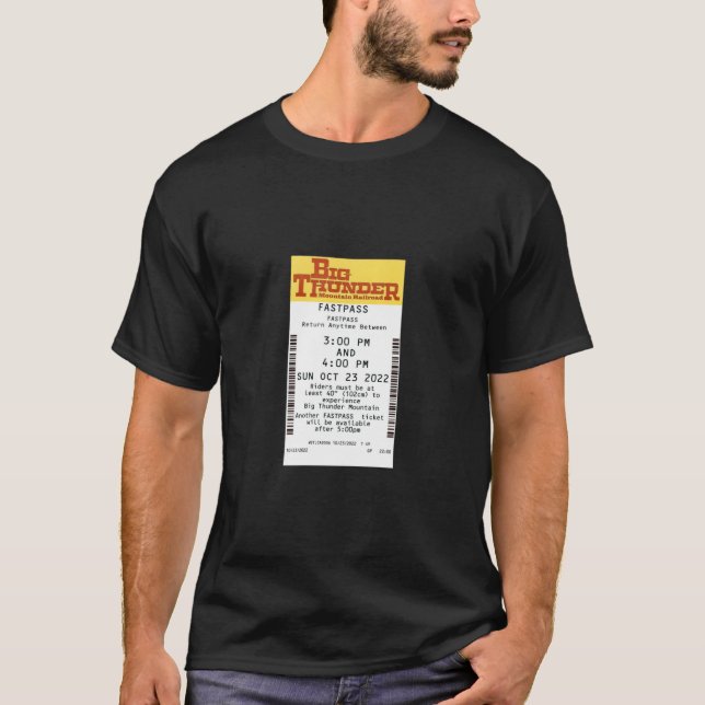 T-shirt Big Thunder Mountain Fastpass 2022. (Devant)