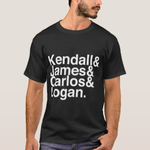 T-shirt Big Time Rush Liste Helvetica