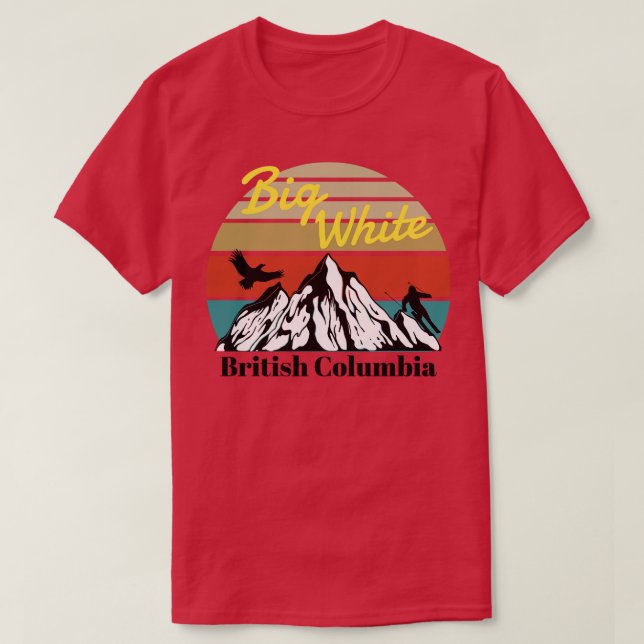 T-shirt Big White ski Colombie-Britannique (Design devant)