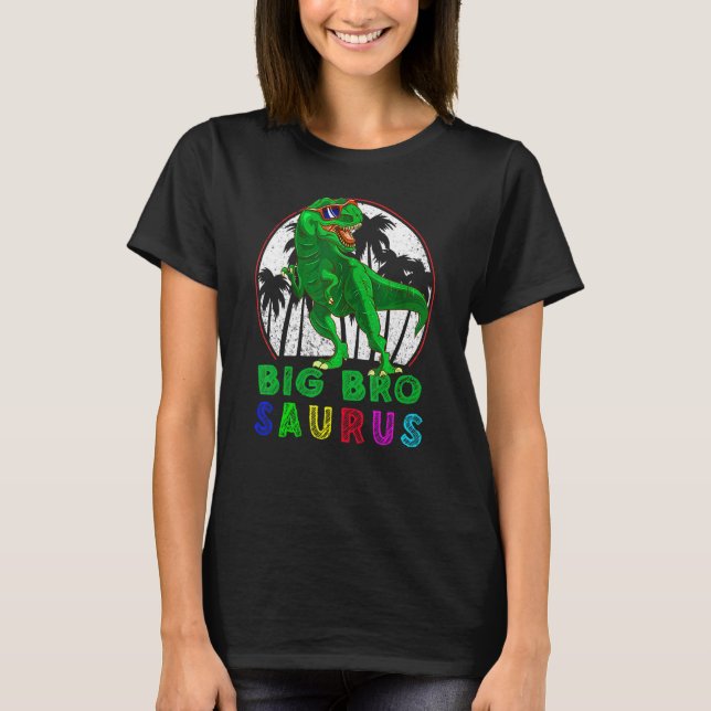 T-shirt Bigbrosaurus Rex Dinosaur Big Bro Saurus Brother F (Devant)