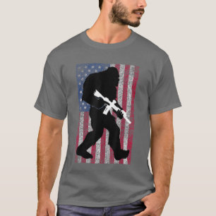 T-shirt Bigfoot 2e amendement Droit d'Ours Armoiries Cadea