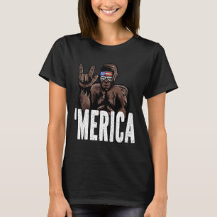 T-shirt Bigfoot 4 juillet Fête de l'Indépendance américain