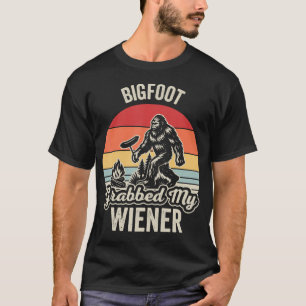 T-shirt Bigfoot a attrapé mon hot-dog en camping