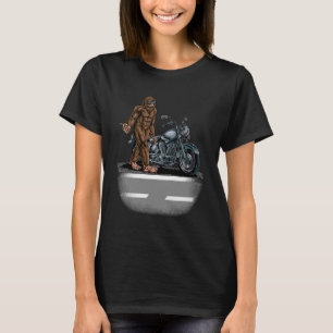 T-shirt Bigfoot À Vélo Moto Essayant D'Atteindre Un