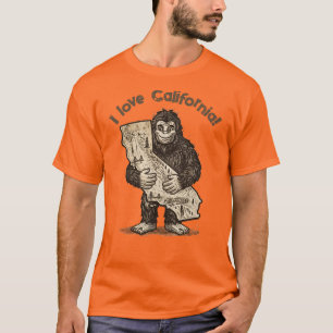 T-shirt Bigfoot aime la Californie