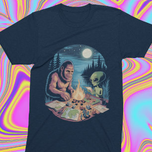 T-shirt Bigfoot Alien UFO Créature Légendaire JDR Paranorm
