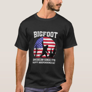 T-shirt Bigfoot America Rock sur le drapeau américain Patr