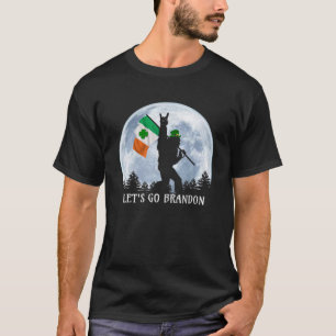 T-shirt Bigfoot Avec Drapeau Irlandais Allons Brandon St P