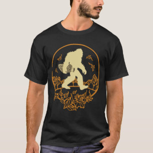 T-shirt Bigfoot avec Morel Champhroom Forêt Forêt Sasqua