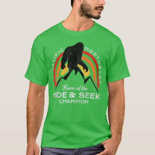 T-shirt Bigfoot Caché et chercher Champ du Pacifique Nord