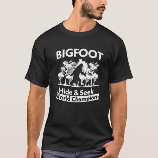 T-shirt BIGFOOT Cacher Chercher Champion du Monde T Shirt 