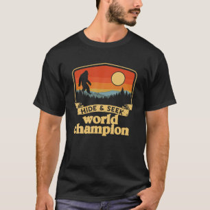T-shirt Bigfoot Cacher et chercher Champion du Monde Vinta