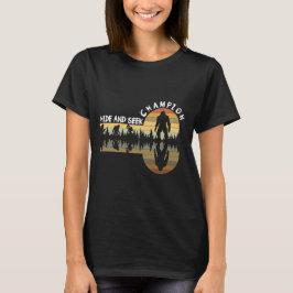 T-shirt Bigfoot Cacher et chercher Champion Retro Funny Gr