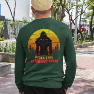 T-shirt Bigfoot Cacher et Rechercher Champion