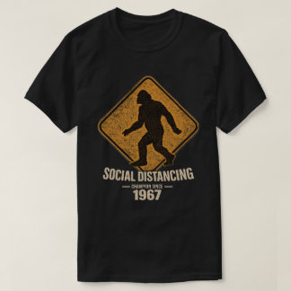 T-shirt Bigfoot Champion de distanciation sociale foncé