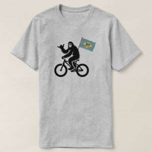 T-shirt Bigfoot Cyclisme Drapeau du Delaware