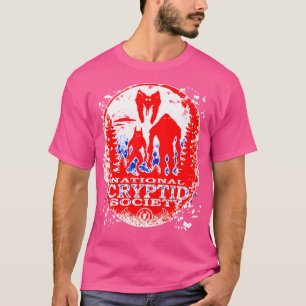 T-shirt Bigfoot Dogman Mothman Ufo National Cryptid Societ