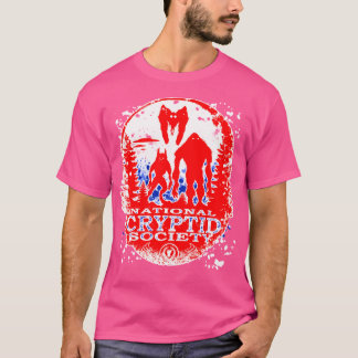 T-shirt Bigfoot Dogman Mothman Ufo National Cryptid Societ