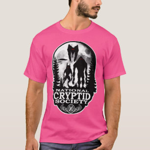 T-shirt Bigfoot Dogman Mothman Ufo National Cryptid Societ