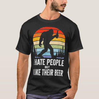 T-shirt Bigfoot drôle bière à boire pour Sasquatch Believe
