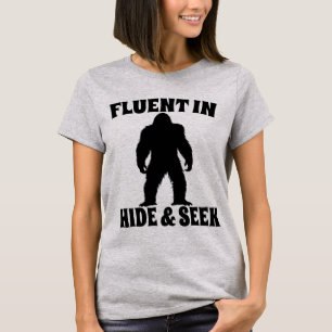 T-shirt Bigfoot Drôle - Courant en Cache-Cache