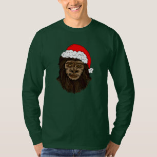 T-shirt Bigfoot drôle Dans Santa Hat Sasquatch Humour T-Sh