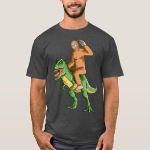 T-shirt Bigfoot équitation Dinosaur Sasquatch T-Rex