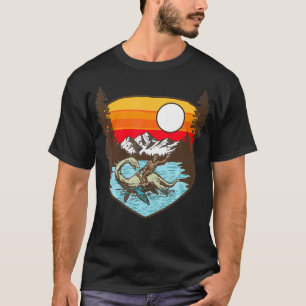 T-shirt Bigfoot équitation Nessie Montagnes Arbres Drôle 8