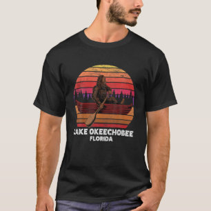 T-shirt Bigfoot Fishing Lake Canoeing Lake Okeechobee