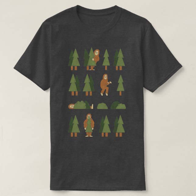 T-shirt Bigfoot Forest Parfait Giftbigfoot (Design devant)