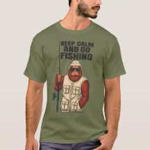 Bigfoot Gardez Votre Calme Et Allez à La Pêche Drô