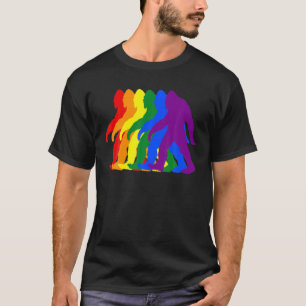 T-shirt Bigfoot Gay pride Mois Cadeaux Sasquatch Lesbian G