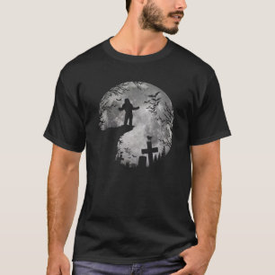 T-shirt Bigfoot Halloween Chats noirs Pleine lune de la cu