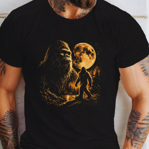T-shirt Bigfoot Hurle à la Lune Vintage 90s Rétro