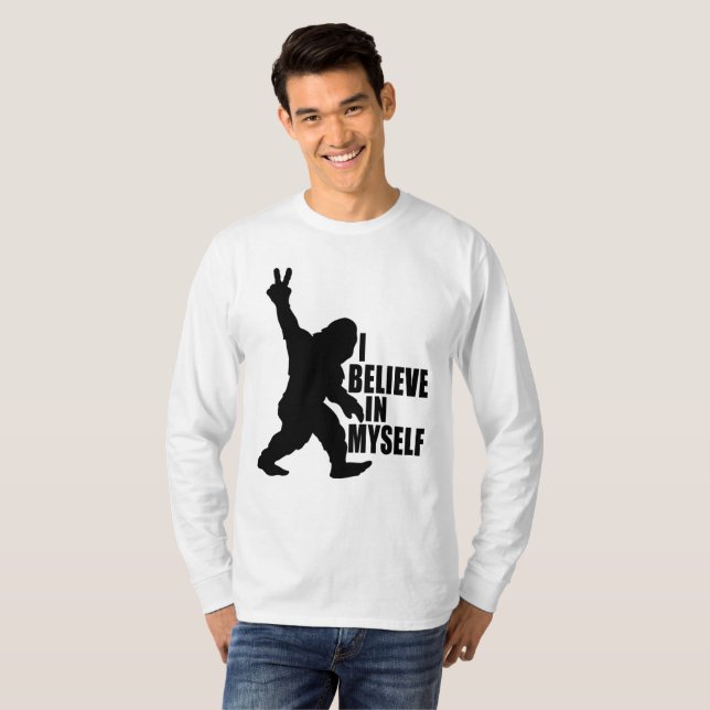 T-shirt Bigfoot-Je crois en moi-même (Devant entier)