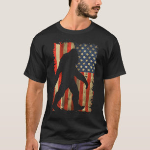 T-shirt Bigfoot Je Crois Sasquatch Silhouette Américaine