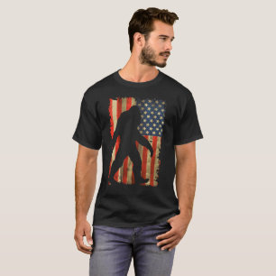 T-shirt Bigfoot Je Crois Sasquatch Silhouette Américaine