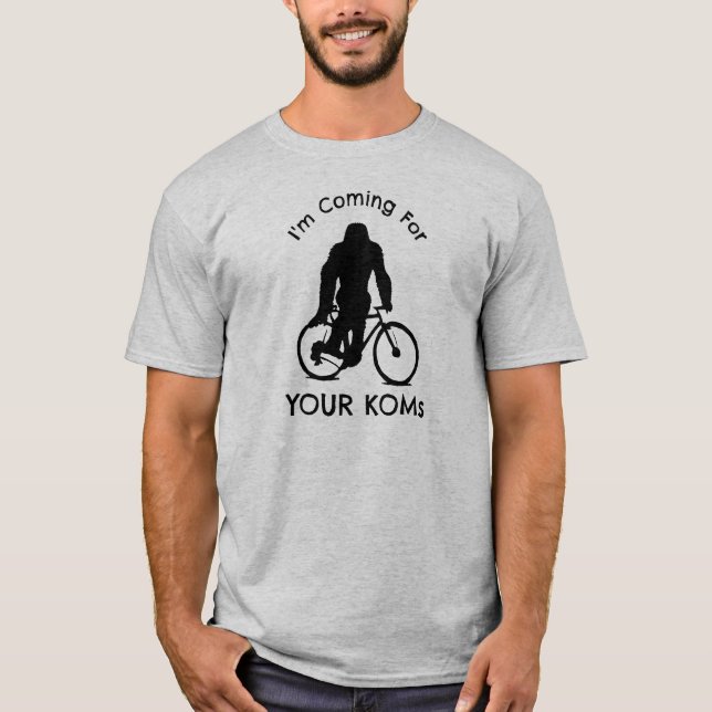 T-shirt Bigfoot je viens pour vos KOM (Devant)