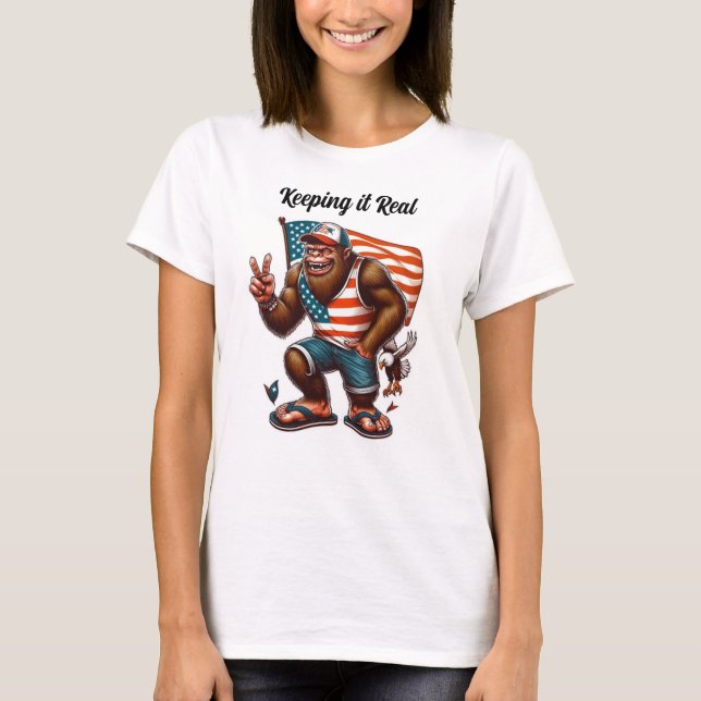 T-shirt Bigfoot le garder réel (Devant)