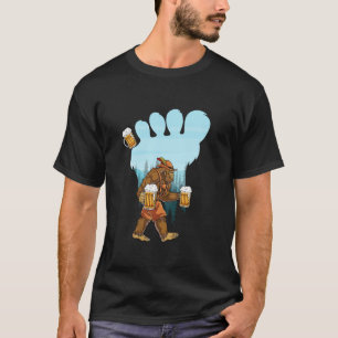 T-shirt Bigfoot Lederhosen Beer Lover Allemagne Drapeau Ok