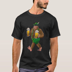 T-shirt Bigfoot Lederhosen Funny Oktoberfest Hommes Prost