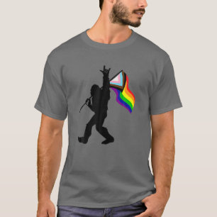 T-shirt Bigfoot Love You Sign Language LGBTQ Gay pride Rai