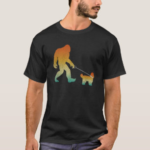 T-shirt Bigfoot Marche Shih Tzu Drôle Sasquatch Animal de
