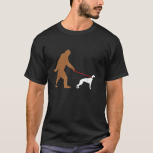 T-shirt Bigfoot Marcher Greyhound Chien Sasquatch