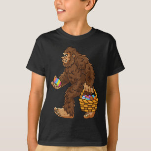 T-shirt Bigfoot Oeuf Fête de Pâques Garçons Filles Enfants
