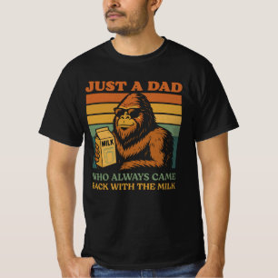 T-shirt Bigfoot Papa Juste Un Père Qui Est Toujours Revenu