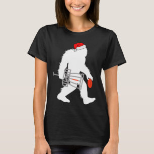 T-shirt Bigfoot Père Noël Disque Golf Disque de Noël Golfe