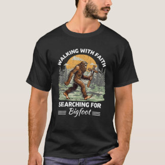 T-shirt Bigfoot pour Christian Sasquatch Jésus Croyant Ave